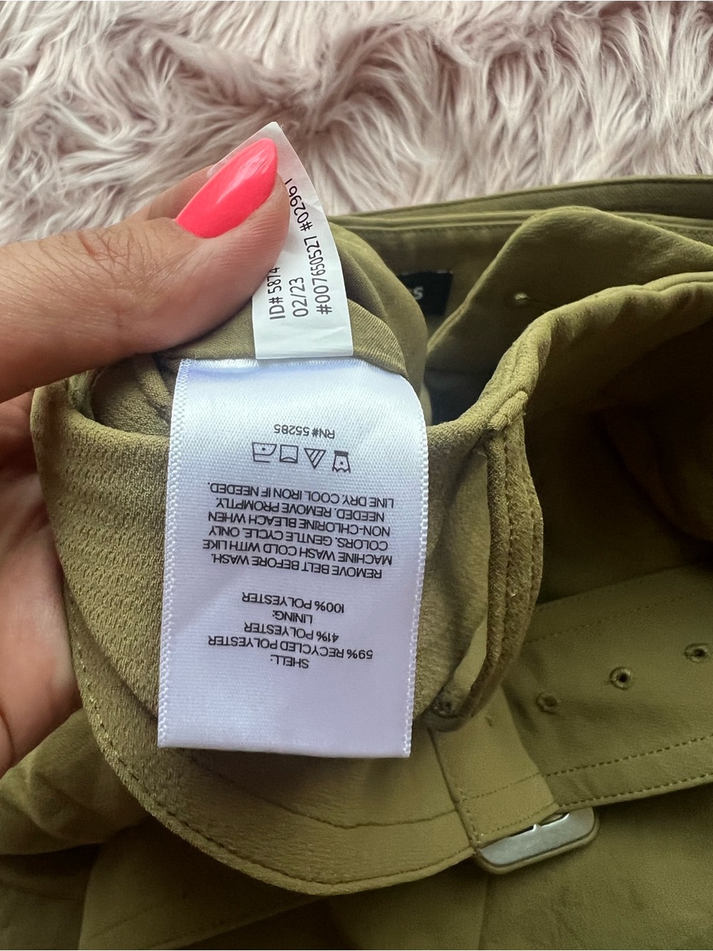 Express Olive Green Belted Utility Mini Skirt 14 - Picture 3 of 5